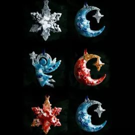 Набор ёлочных игрушек "Праздничный" коллекции "Рождественская" форма и цвет на выбор, 2шт